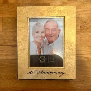 Gold 50th Anniversary Picture Frame 5x7